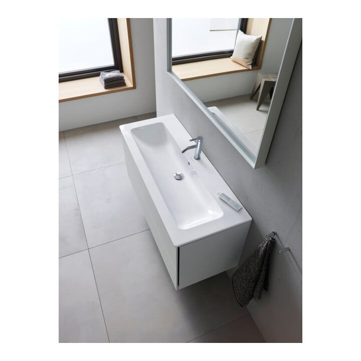 Duravit Waschtischunterschrank L-Cube 122x48,1cm, betongr ma, 2 Schub., wandhängend