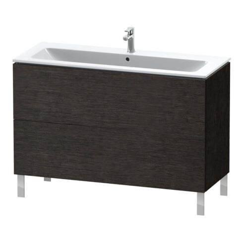 Duravit Waschtischunterschrank L-Cube 122x48,1cm, Ei dkl. geb., 2 Ausz., steh.