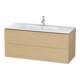 Duravit Waschtischunterschrank L-Cube 122x48,1cm, Ei Nat, 2 Schubk., wandhängend-1