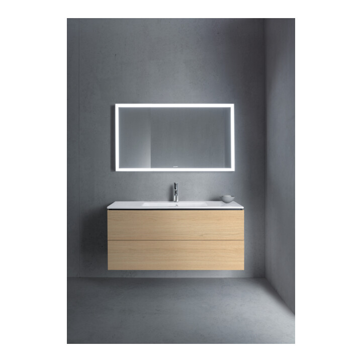 Duravit Waschtischunterschrank L-Cube 122x48,1cm, Ei Nat, 2 Schubk., wandhängend