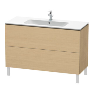 Duravit Waschtischunterschrank L-Cube 122x48,1cm, Ei natur, 2 Auszüge, stehend