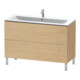 Duravit Waschtischunterschrank L-Cube 122x48,1cm, Ei natur, 2 Auszüge, stehend