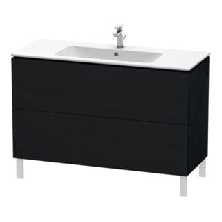 Duravit Waschtischunterschrank L-Cube 122x48,1cm, Ei sw, 2 Auszüge, stehend