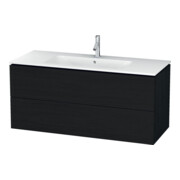 Duravit Waschtischunterschrank L-Cube 122x48,1cm, Ei sw, 2 Schubk., wandhängend