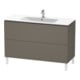 Duravit Waschtischunterschrank L-Cube 122x48,1cm, f Gr s-matt, 2 Ausz., steh.-1