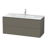 Duravit Waschtischunterschrank L-Cube 122x48,1cm, f Gr s-matt, 2 Schub., wandhängend