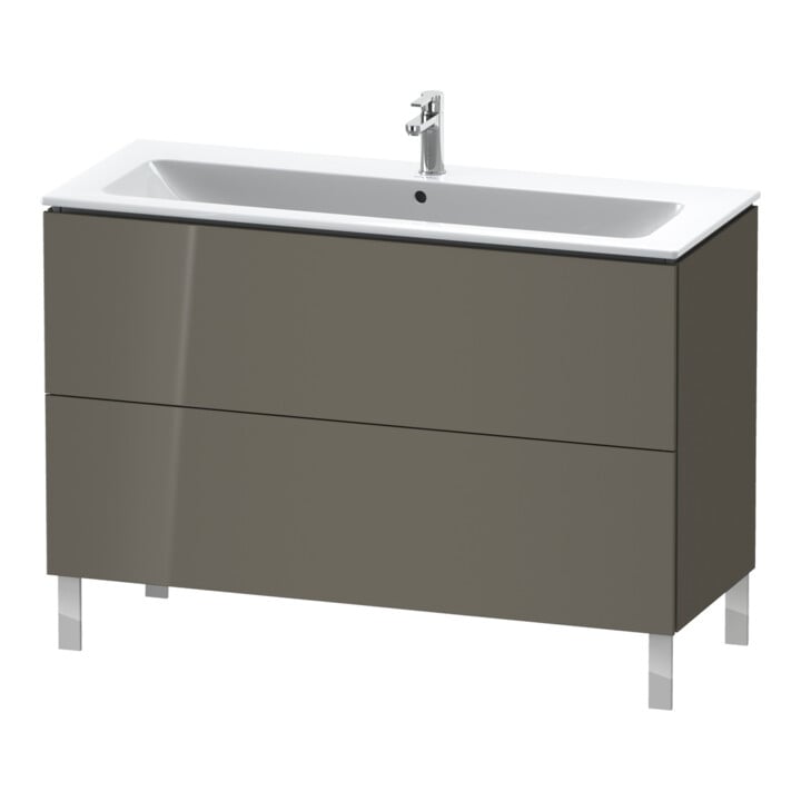 Duravit Waschtischunterschrank L-Cube 122x48,1cm, flan. Gr hgl, 2 Ausz., steh.