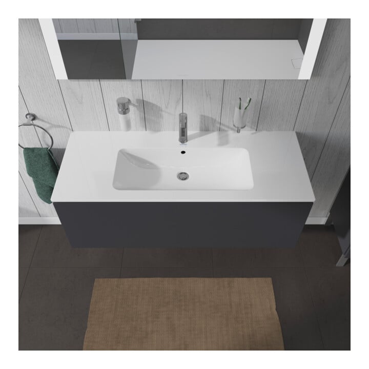 Duravit Waschtischunterschrank L-Cube 122x48,1cm, graph ma, 1 Ausz., wandhängend