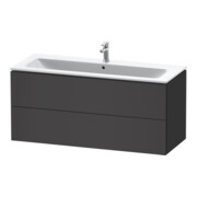 Duravit Waschtischunterschrank L-Cube 122x48,1cm, graph ma, 2 Schub., wandhängend-4