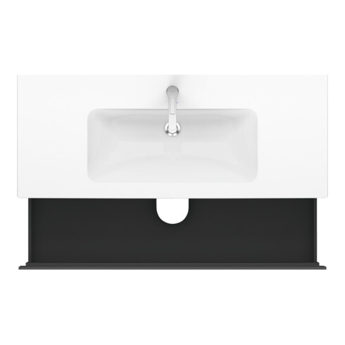 Duravit Waschtischunterschrank L-Cube 122x48,1cm, graph ma, 2 Schub., wandhängend