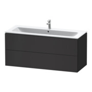 Duravit Waschtischunterschrank L-Cube 122x48,1cm, graph matt, 2 Schub., wandhängend-2