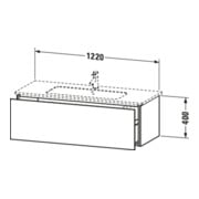 Duravit Waschtischunterschrank L-Cube 122x48,1cm, med. Ei, 1 Ausz., wandhängend-5