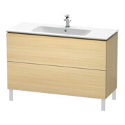 Duravit Waschtischunterschrank L-Cube 122x48,1cm, med. Ei, 2 Auszüge, stehend