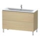 Duravit Waschtischunterschrank L-Cube 122x48,1cm, med. Ei, 2 Auszüge, stehend