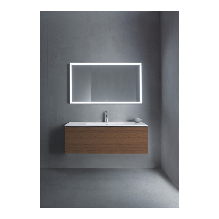 Duravit Waschtischunterschrank L-Cube 122x48,1cm, Nussb dkl., 1 Ausz., wandhängend