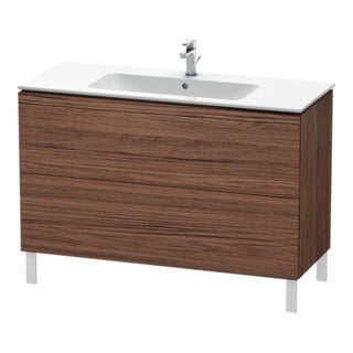 Duravit Waschtischunterschrank L-Cube 122x48,1cm, Nussb dkl., 2 Ausz., stehend