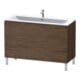 Duravit Waschtischunterschrank L-Cube 122x48,1cm, Nussb dkl., 2 Ausz., stehend-2