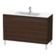 Duravit Waschtischunterschrank L-Cube 122x48,1cm, Nussb geb., 2 Ausz., stehend-1