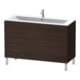 Duravit Waschtischunterschrank L-Cube 122x48,1cm, Nussb geb., 2 Ausz., stehend-4