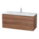 Duravit Waschtischunterschrank L-Cube 122x48,1cm, Nussb Nat, 2 Schub., wandhängend-1