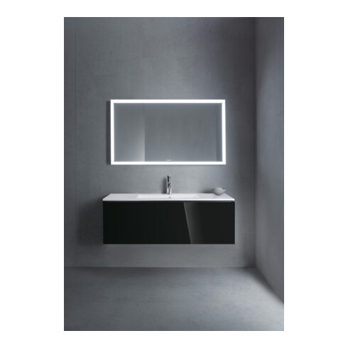 Duravit Waschtischunterschrank L-Cube 122x48,1cm, sw hgl, 1 Ausz., wandhängend