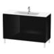 Duravit Waschtischunterschrank L-Cube 122x48,1cm, sw hgl, 2 Auszüge, stehend-1