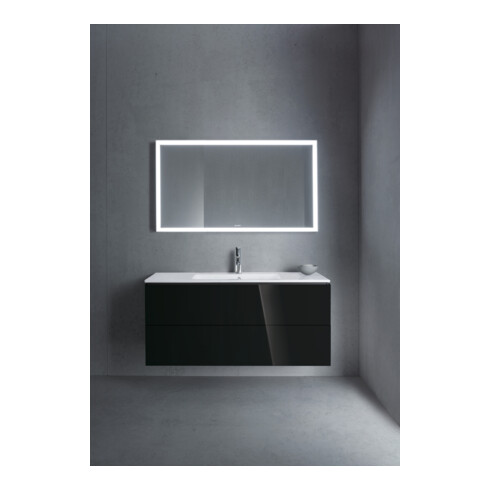 Duravit Waschtischunterschrank L-Cube 122x48,1cm, sw hgl, 2 Schub., wandhängend