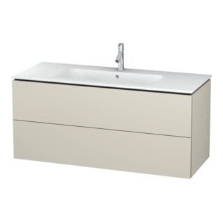 Duravit Waschtischunterschrank L-Cube 122x48,1cm, Tau ma, 2 Schub., wandhängend