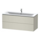 Duravit Waschtischunterschrank L-Cube 122x48,1cm, Tau ma, 2 Schub., wandhängend