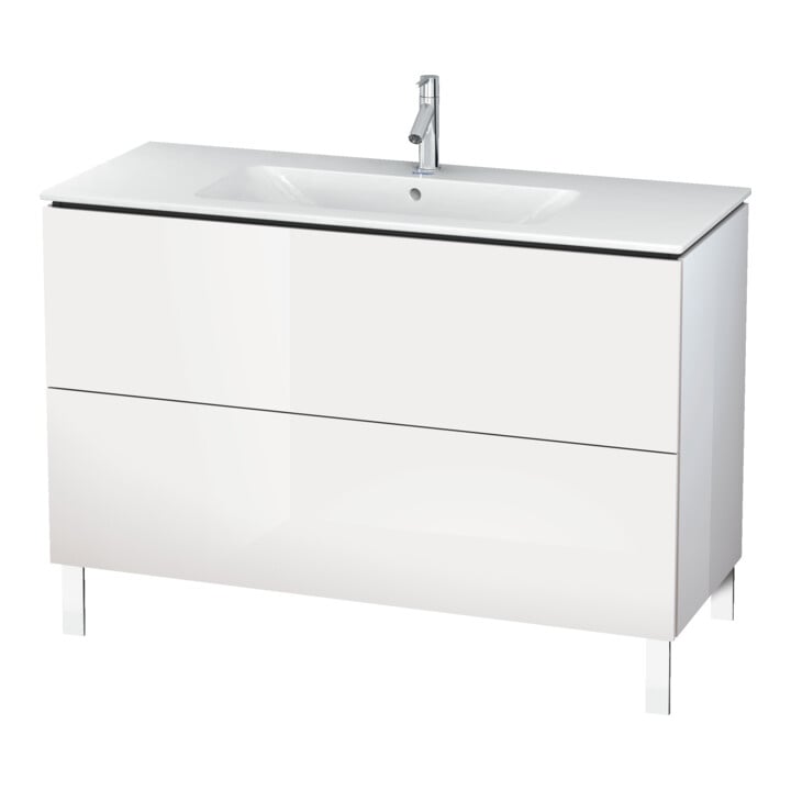 Duravit Waschtischunterschrank L-Cube 122x48,1cm, Tau matt, 2 Auszüge, stehend