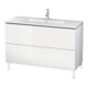 Duravit Waschtischunterschrank L-Cube 122x48,1cm, Tau matt, 2 Auszüge, stehend-4