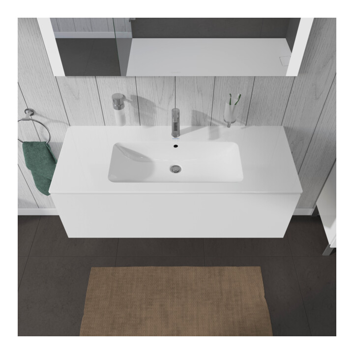 Duravit Waschtischunterschrank L-Cube 122x48,1cm, we. hgl, 1 Ausz., wandhängend