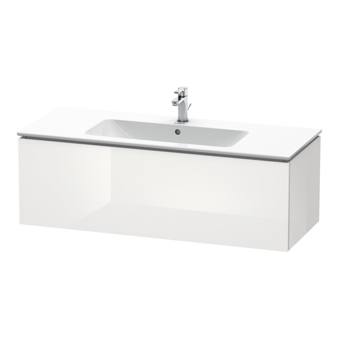 Duravit Waschtischunterschrank L-Cube 122x48,1cm, we. hgl, 1 Ausz., wandhängend