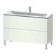 Duravit Waschtischunterschrank L-Cube 122x48,1cm, we. hgl, 2 Auszüge, stehend-1