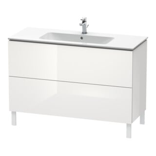 Duravit Waschtischunterschrank L-Cube 122x48,1cm, we. hgl, 2 Auszüge, stehend