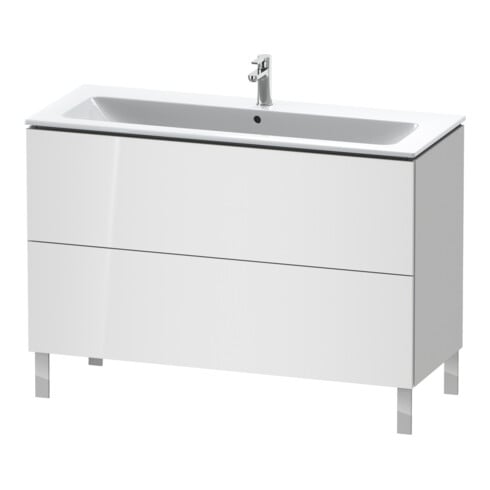 Duravit Waschtischunterschrank L-Cube 122x48,1cm, we. hgl, 2 Auszüge, stehend