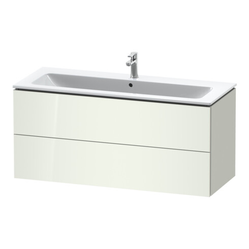 Duravit Waschtischunterschrank L-Cube 122x48,1cm, we. hgl, 2 Schub., wandhängend