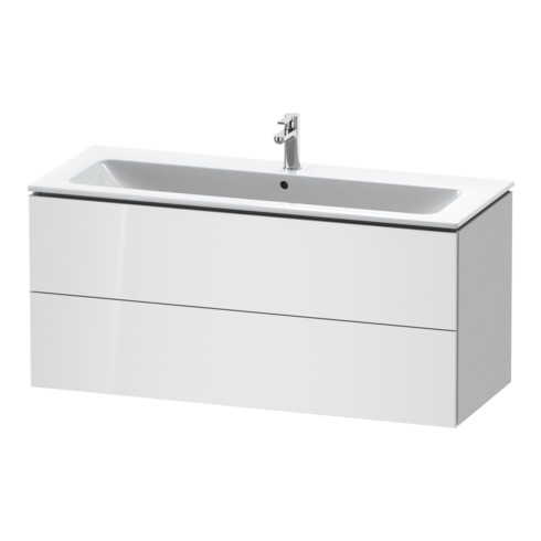 Duravit Waschtischunterschrank L-Cube 122x48,1cm, we. hgl, 2 Schub., wandhängend