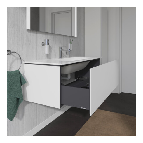 Duravit Waschtischunterschrank L-Cube 122x48,1cm, we. ma, 1 Ausz., wandhängend