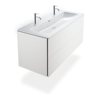 Duravit Waschtischunterschrank L-Cube 122x48,1cm, we. ma, 2 Schub., wandhängend