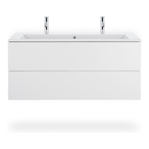 Duravit Waschtischunterschrank L-Cube 122x48,1cm, we. ma, 2 Schub., wandhängend