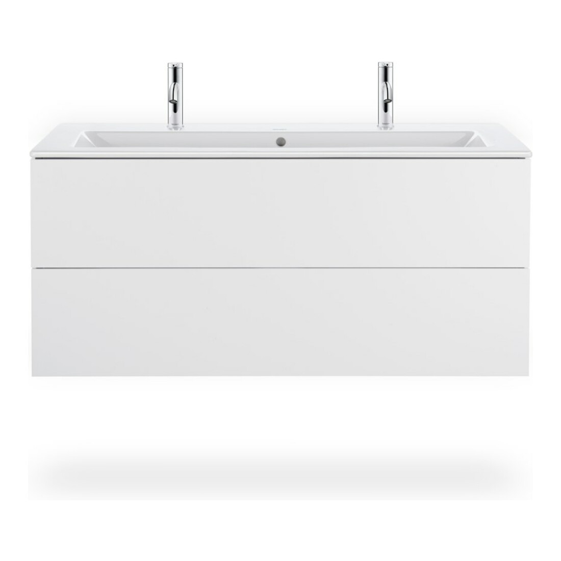 Duravit Waschtischunterschrank L-Cube 122x48,1cm, we. ma, 2 Schub., wandhängend