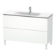 Duravit Waschtischunterschrank L-Cube 122x48,1cm, we. matt, 2 Auszüge, stehend-1