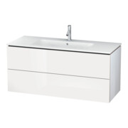 Duravit Waschtischunterschrank L-Cube 122x48,1cm, we. matt, 2 Schub., wandhängend-3