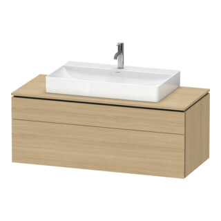 Duravit Waschtischunterschrank L-Cube 122x55cm, E N, 1 Schubk., 1 Ausz., wandhängend
