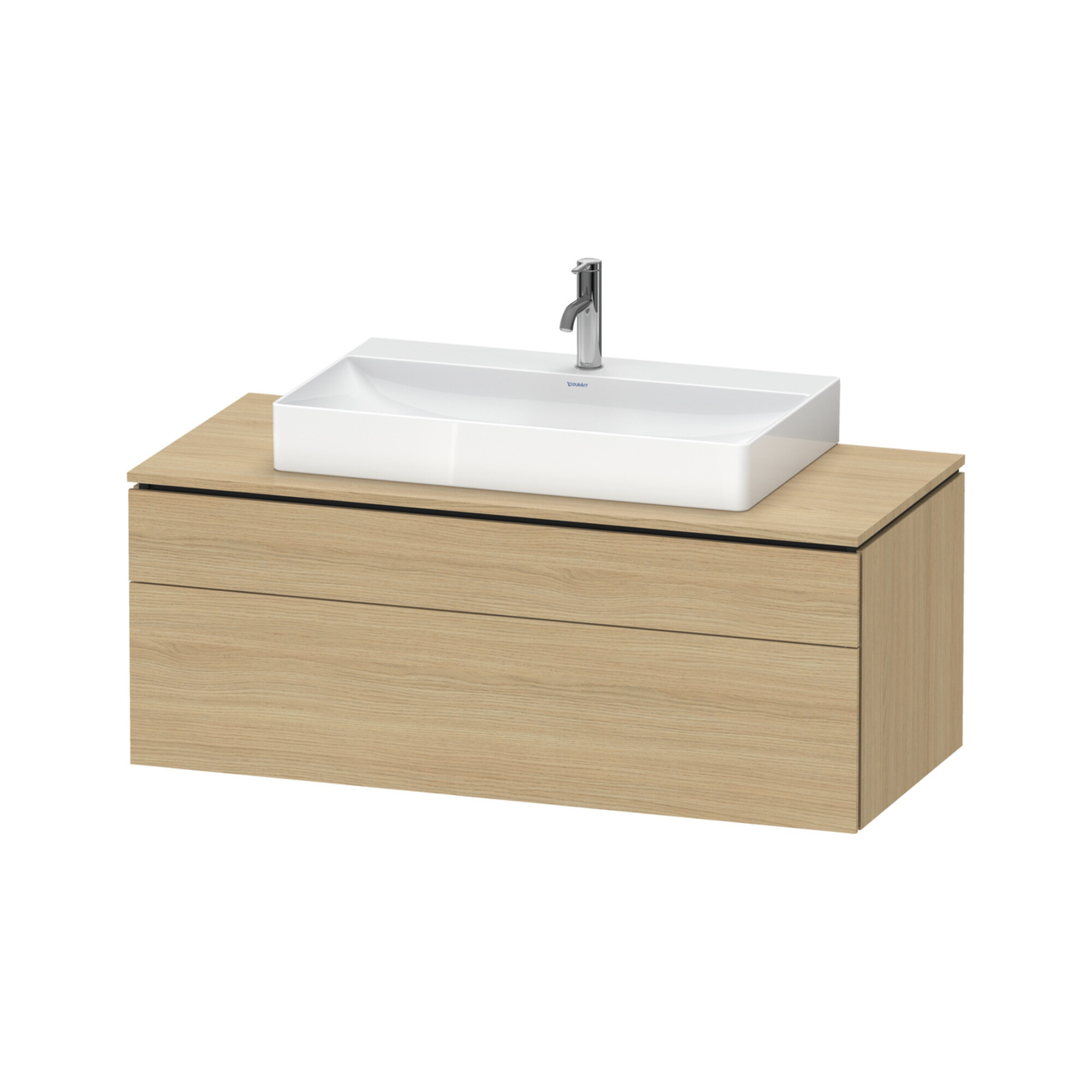 Duravit Waschtischunterschrank L-Cube 122x55cm, E N, 1 Schubk., 1 Ausz., wandhängend