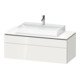 Duravit Waschtischunterschrank L-Cube 122x55cm, w g, 1 Schubk., 1 Ausz., wandhängend-1