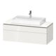 Duravit Waschtischunterschrank L-Cube 122x55cm, w g, 1 Schubk., 1 Ausz., wandhängend-1