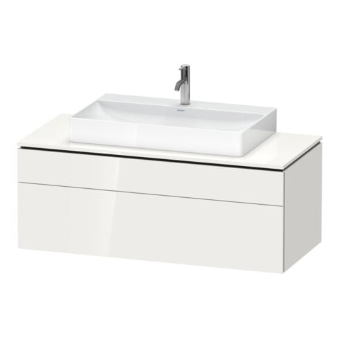 Duravit Waschtischunterschrank L-Cube 122x55cm, w g, 1 Schubk., 1 Ausz., wandhängend