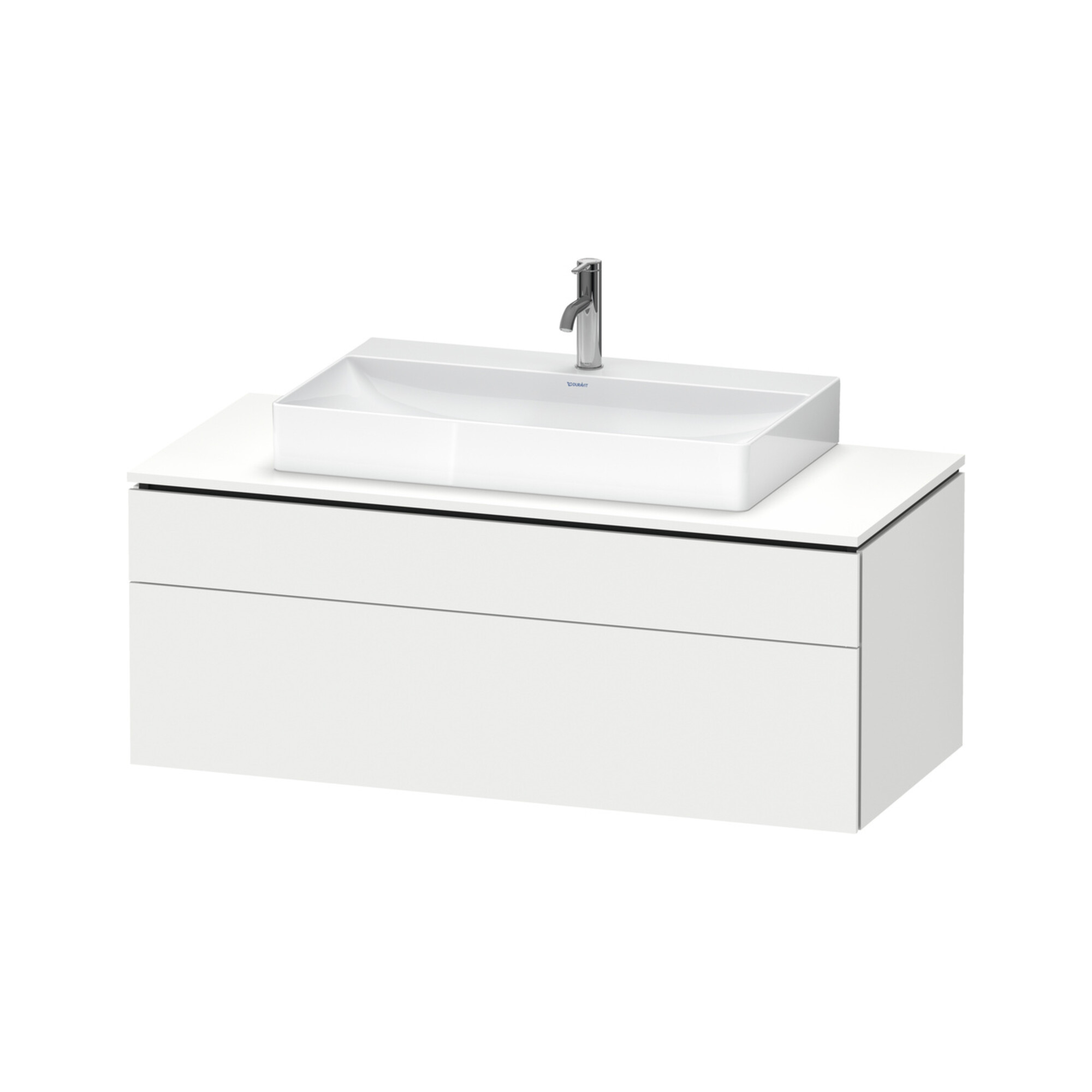 Duravit Waschtischunterschrank L-Cube 122x55cm, w m, 1 Schubk., 1 Ausz., wandhängend